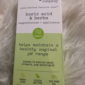 Boric Acid & Herbs Suppositories with Applicator - Light Green